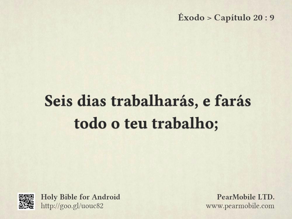 Éxodo, Capítulo 20:9